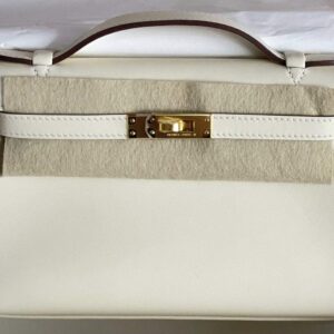 Hermes Nata Swift Mini Kelly Pochette Gold Hardware