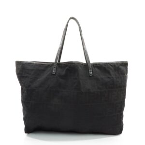 Fendi Zucca Tote Bag Black Nylon
