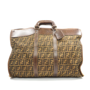 Fendi Travel Bag Brown Zukka Canvas