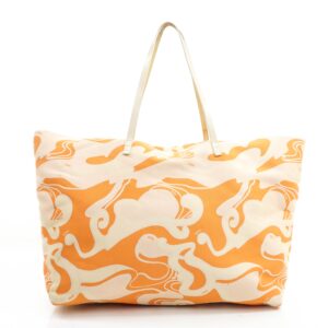 Fendi Tote Bag Orange Fabric