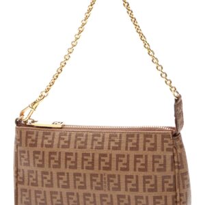 Zucchino Chain Pochette Accessories Bag - Tan