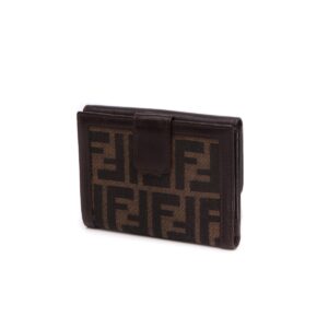 Vintage Zucca Compact Wallet - Tobacco