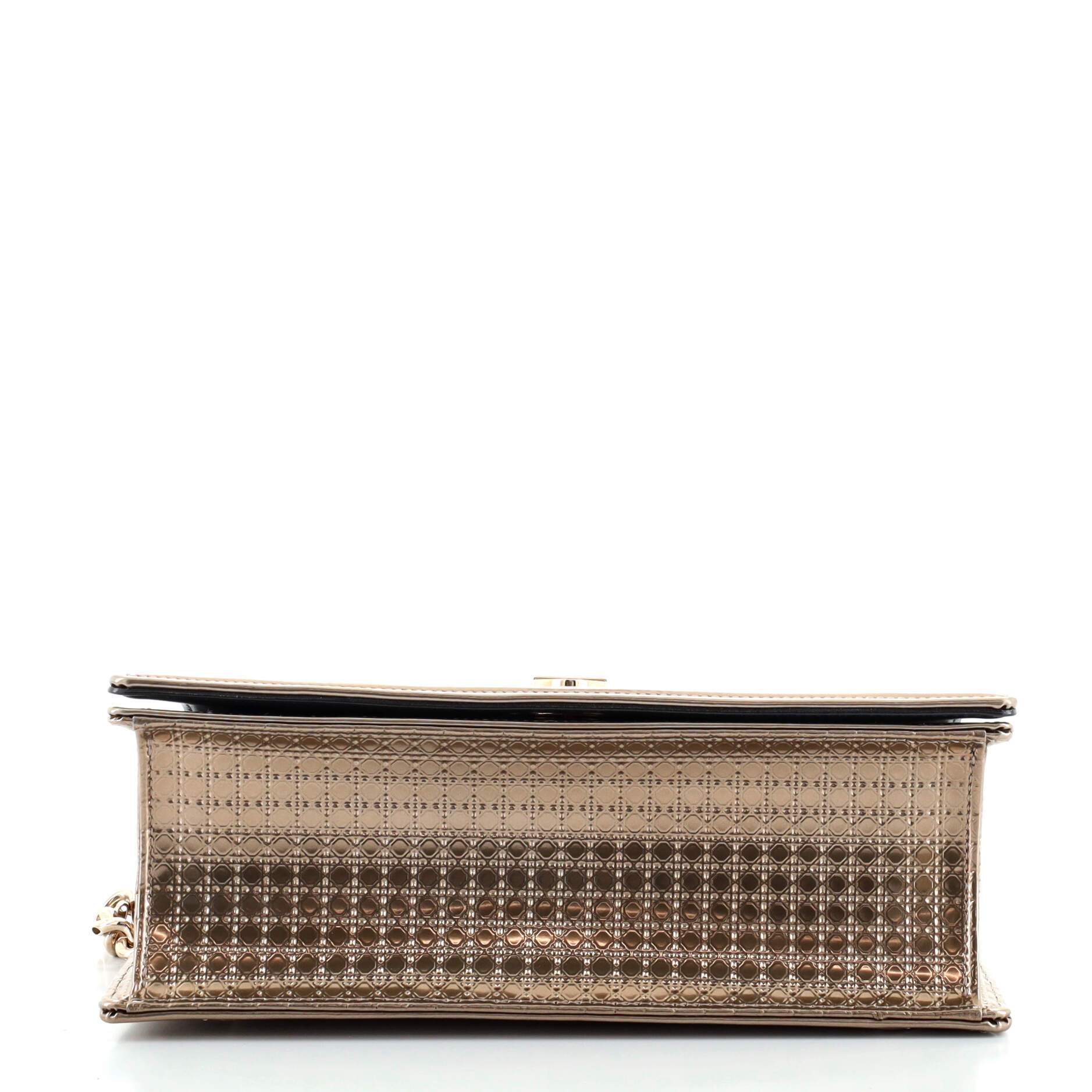 Diorama Flap Bag Cannage Embossed Calfskin Medium - Image 5