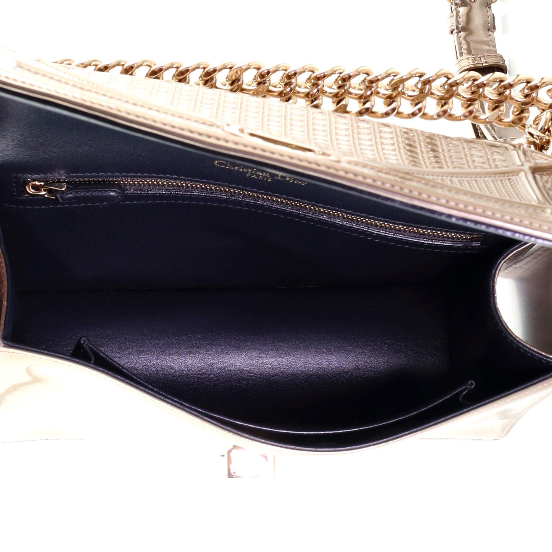 Diorama Flap Bag Cannage Embossed Calfskin Medium - Image 6