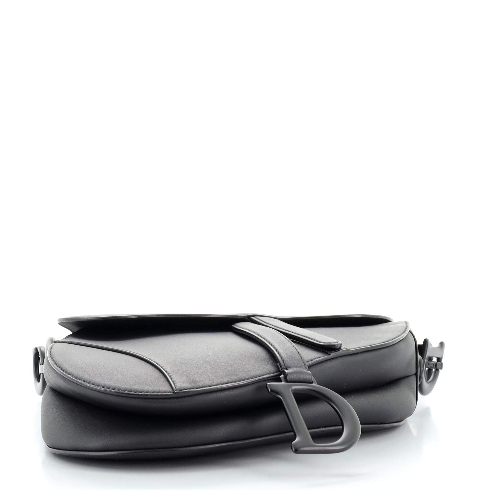 Ultra Matte Saddle Handbag Leather Medium - Image 4