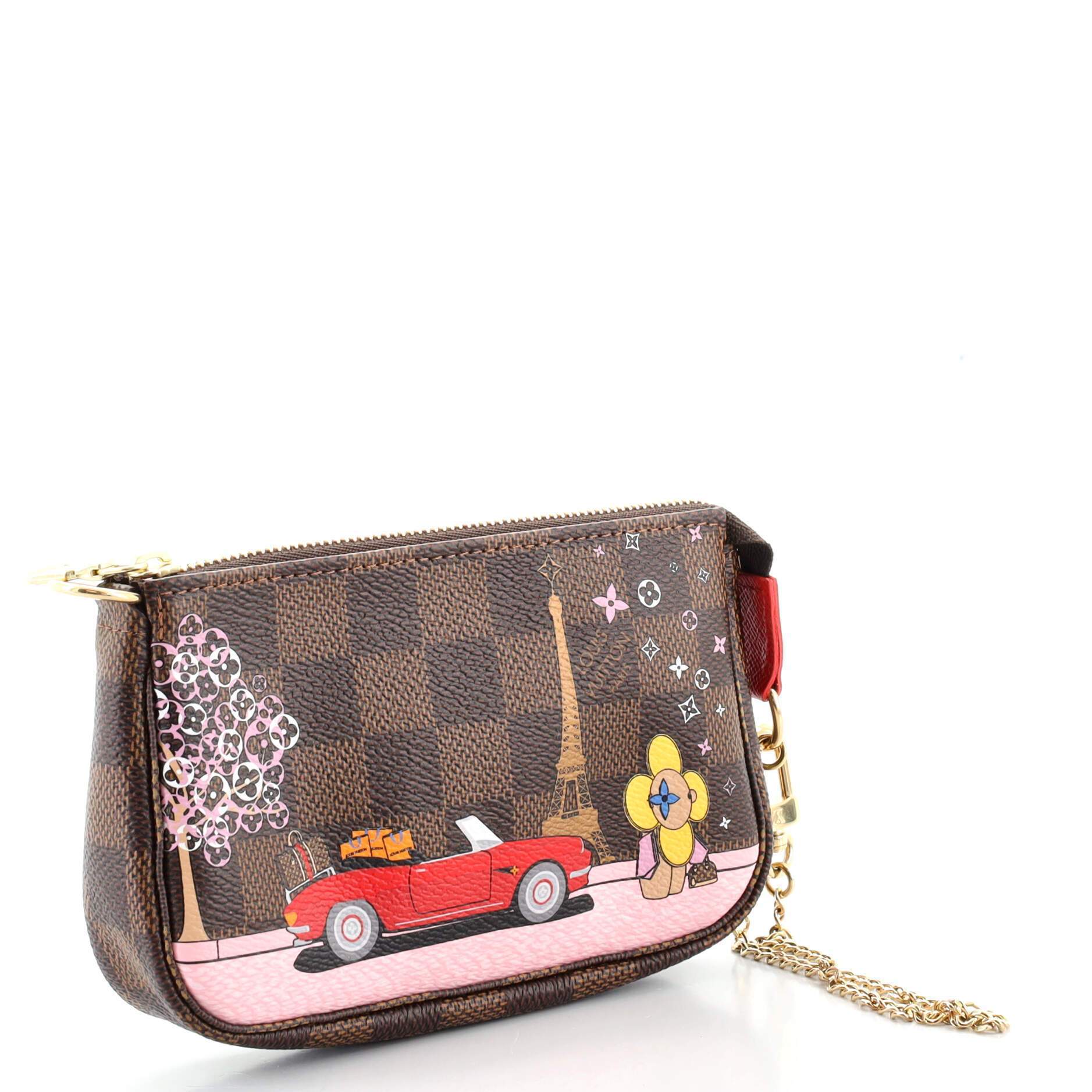 LV Mini Pochette Accessoires Limited Edition Vivienne Xmas Monogram Canvas - Image 2