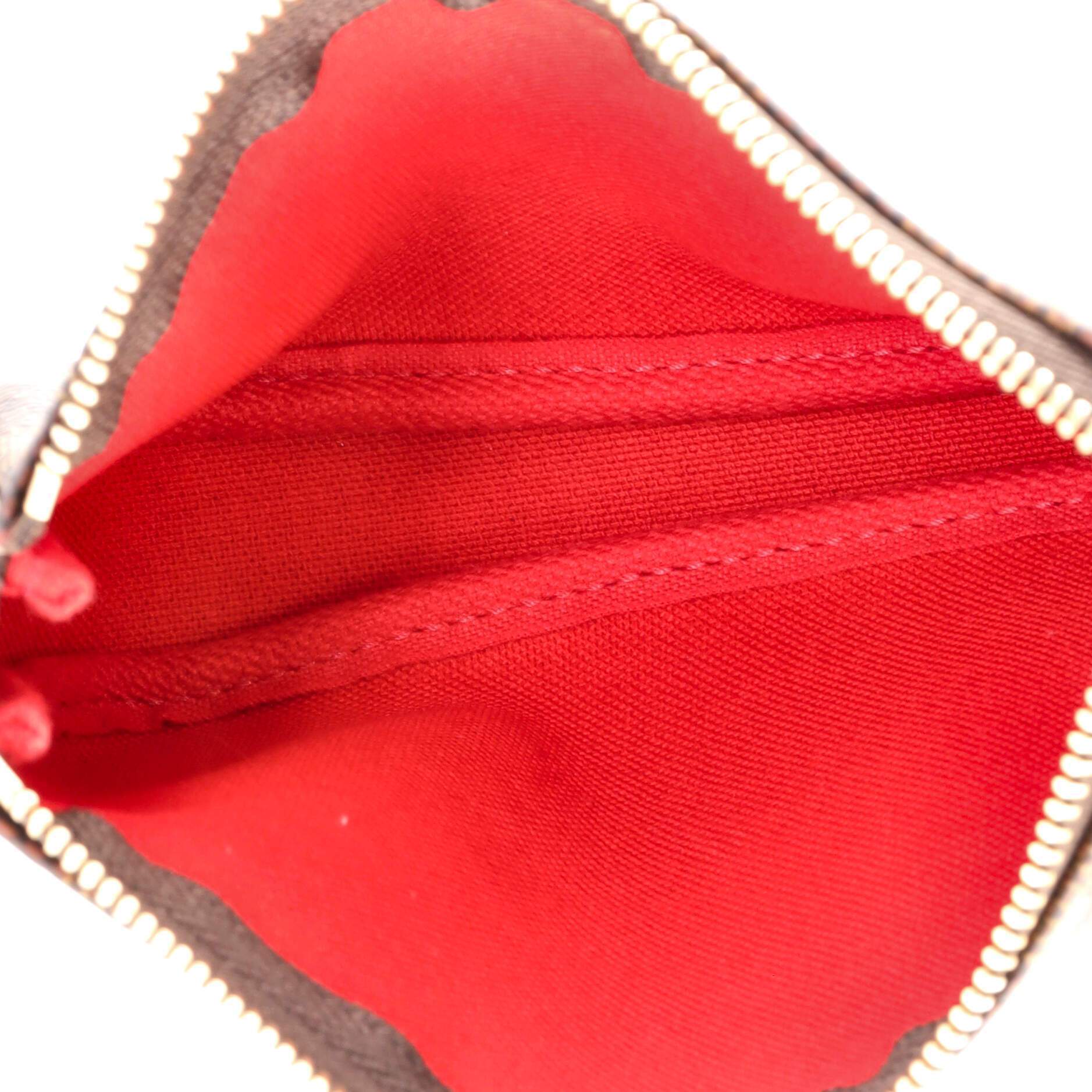 LV Mini Pochette Accessoires Limited Edition Vivienne Xmas Monogram Canvas - Image 5