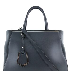 Fendi 2Jours Medium Textured Leather Tote Bag