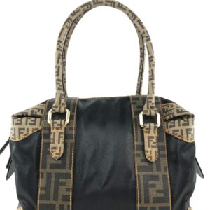 Fendi B Mix Coated Canvas Satchel Bag