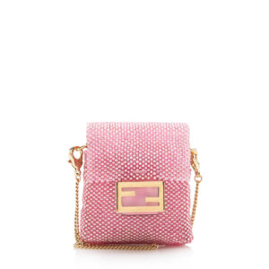Fendi Beaded Mini Pico Baguette Charm Bag (SHF-17173)