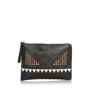 Fendi Monster Leather Clutch Bag (SHG-26144)