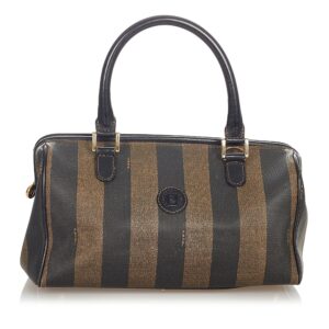 Fendi Pequin Boston Bag (SHG-23973)