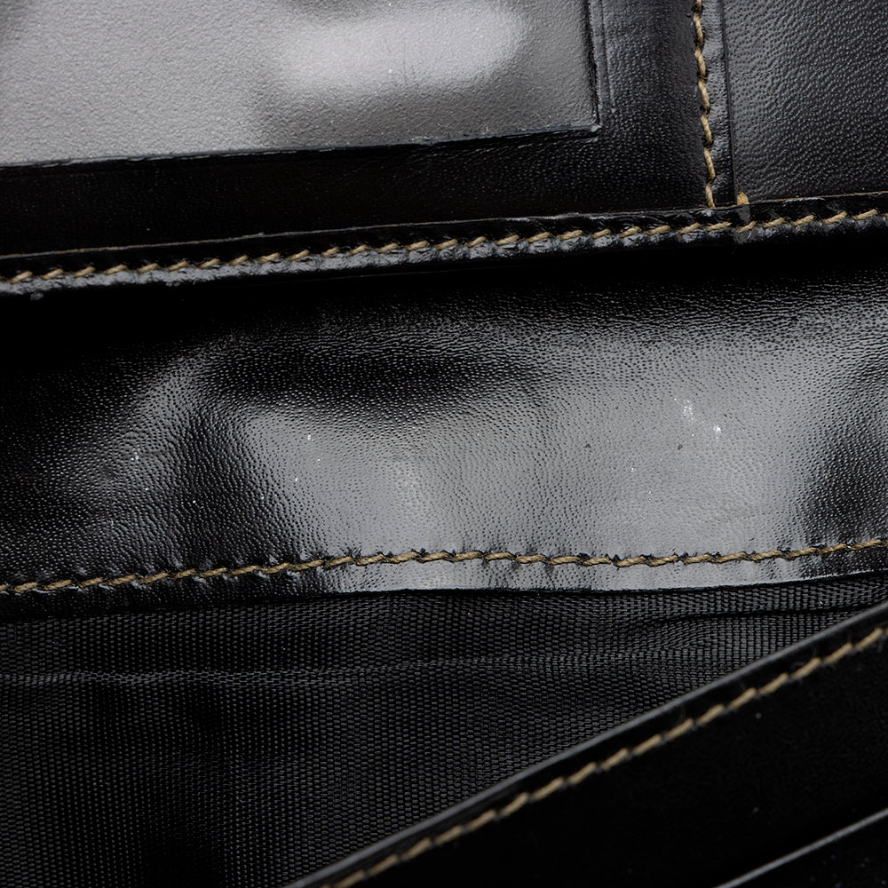 Fendi Vintage Penquin Canvas Flap Wallet (SHF-17235) - Image 12