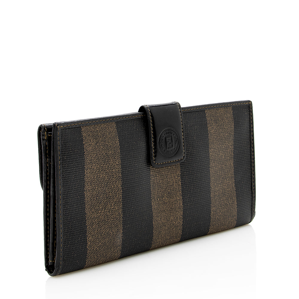 Fendi Vintage Penquin Canvas Flap Wallet (SHF-17235) - Image 2