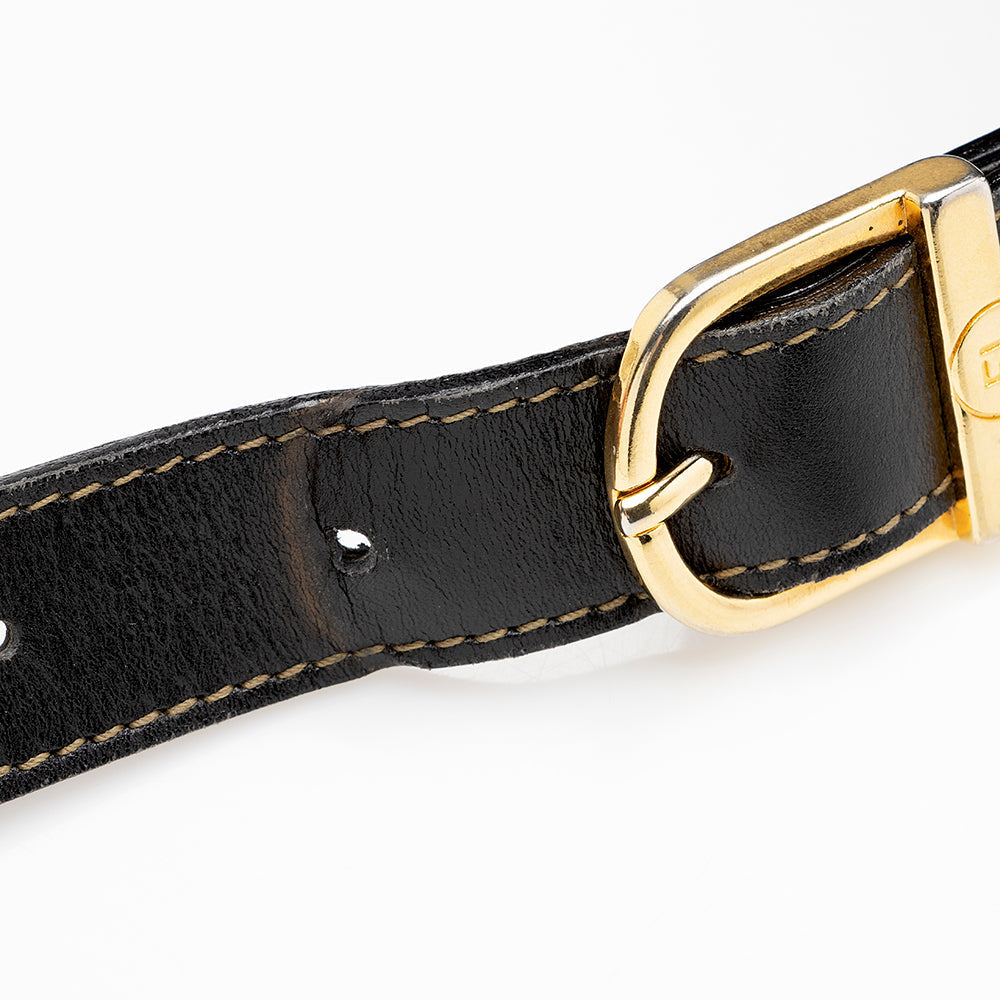 Fendi Vintage Pequin Shoulder Bag (SHF-13582) - Image 13