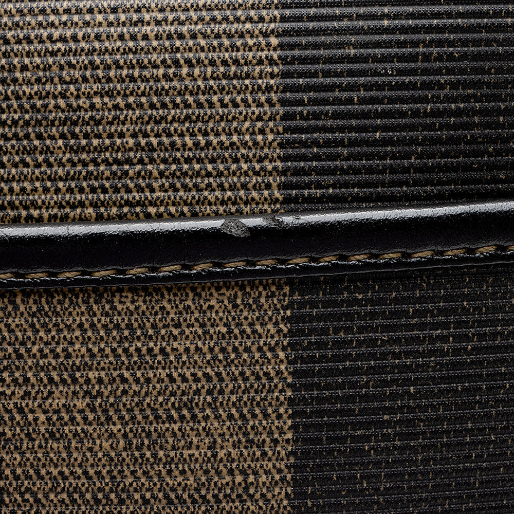 Fendi Vintage Pequin Shoulder Bag (SHF-13582) - Image 11