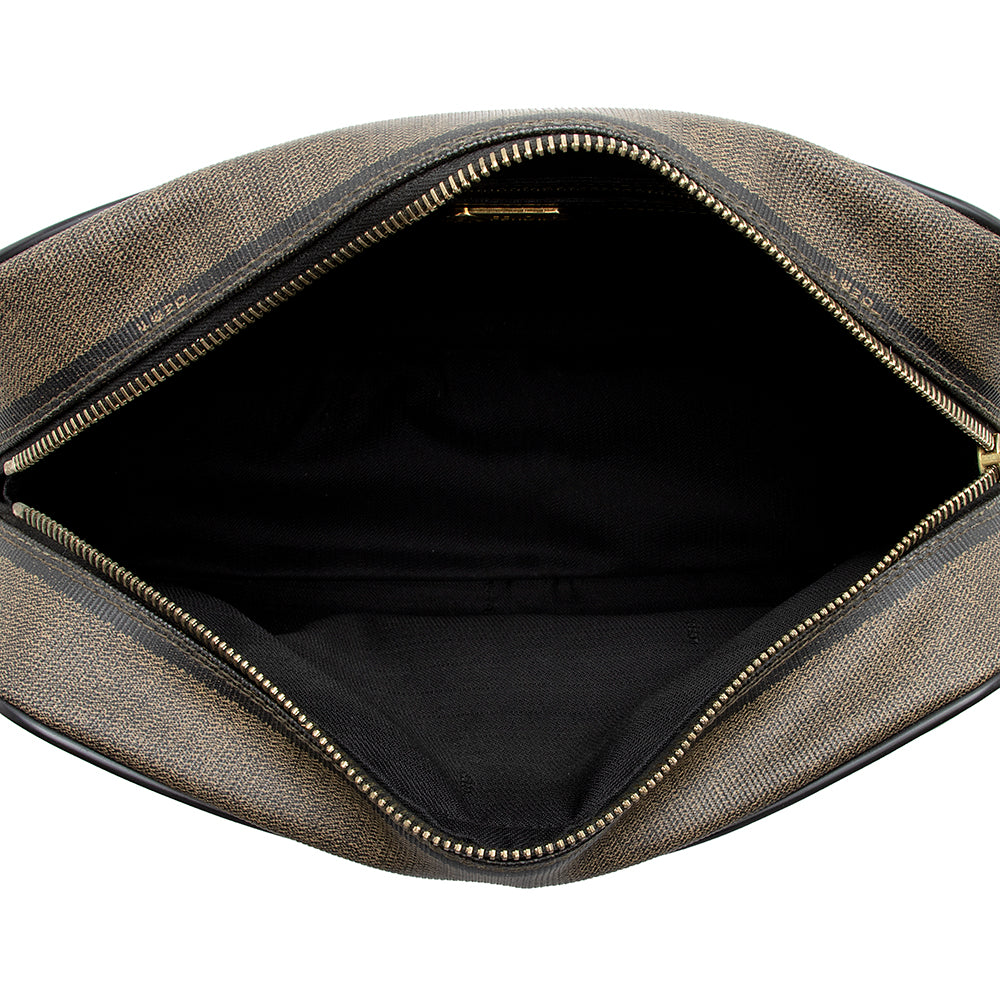 Fendi Vintage Pequin Shoulder Bag (SHF-13582) - Image 7