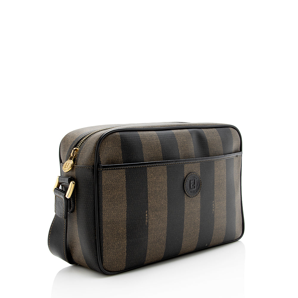 Fendi Vintage Pequin Shoulder Bag (SHF-13582) - Image 2