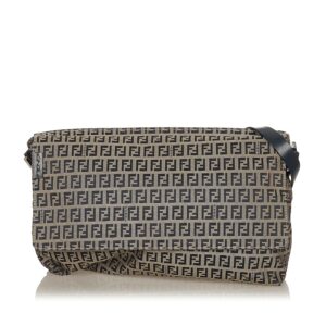 Fendi Zucchino Canvas Shoulder Bag (SHG-27596)