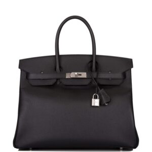 Hermes Birkin 35 Black Epsom Palladium Hardware