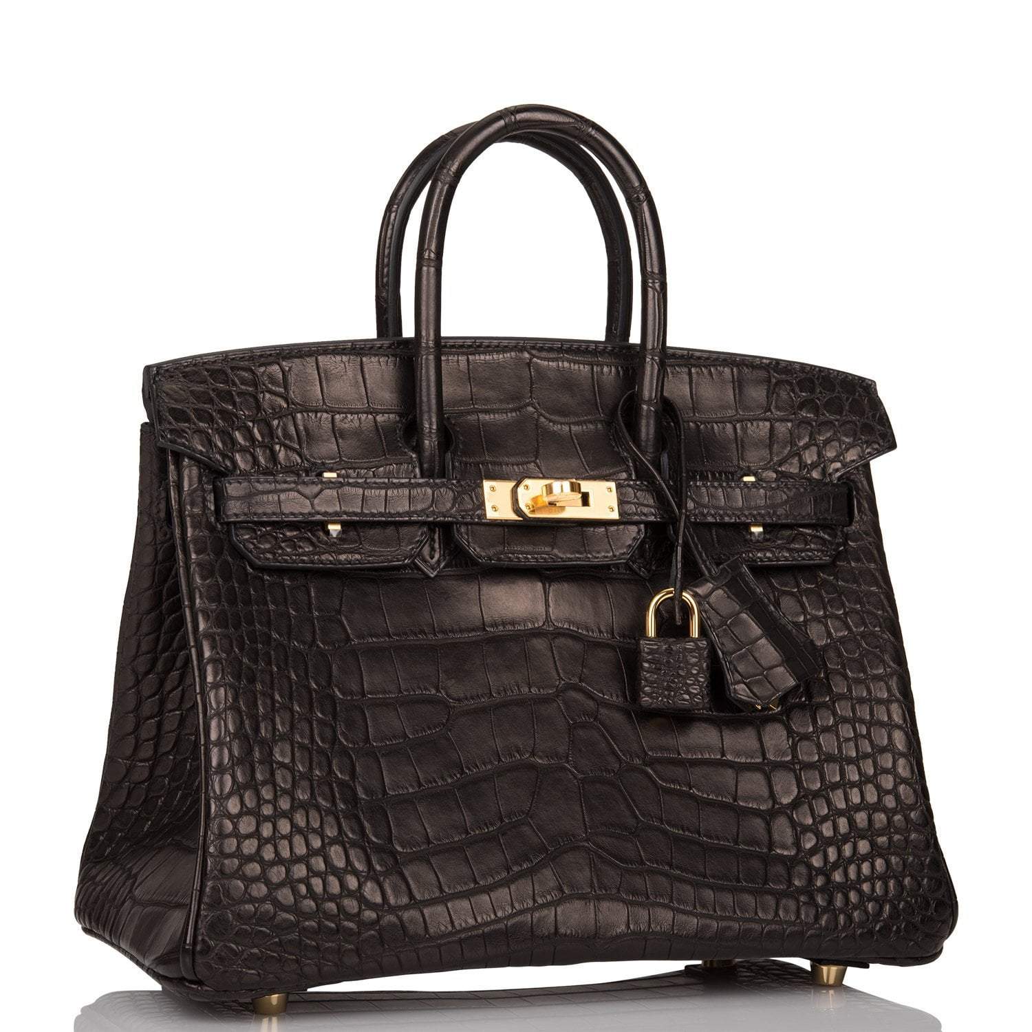 Hermes Black Matte Alligator Birkin 25cm Gold Hardware - Image 2