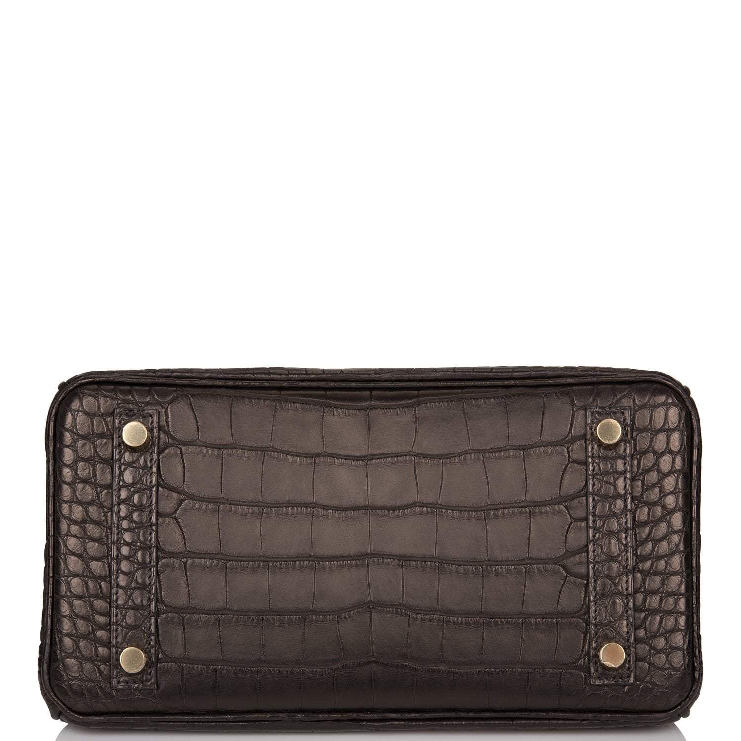 Hermes Black Matte Alligator Birkin 25cm Gold Hardware - Image 6