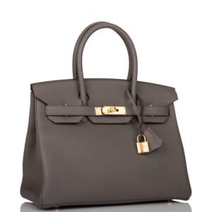 Hermes Etain Togo Birkin 30cm Gold Hardware