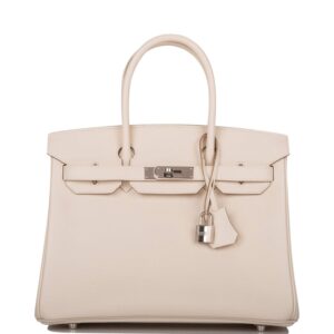 Hermes Craie Epsom Birkin 30cm Palladium Hardware