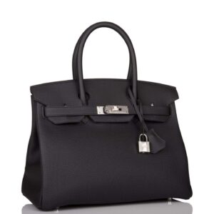 Hermes Black Togo Birkin 30cm Palladium Hardware