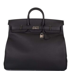Hermes Black Togo HAC Birkin 50cm Palladium Hardware