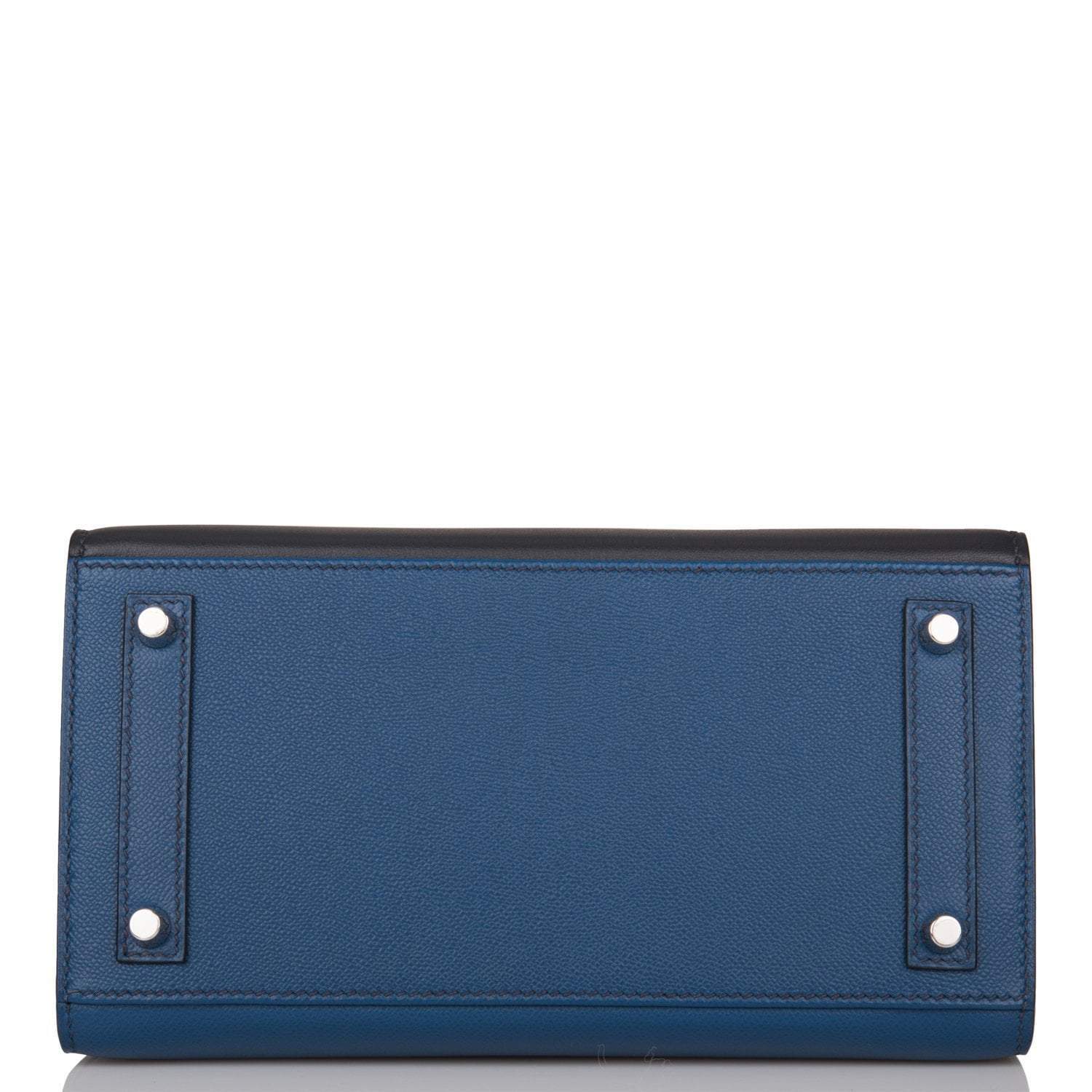 Hermes Bleu Sac Birkin Faubourg 20cm Palladium Hardware - Image 6