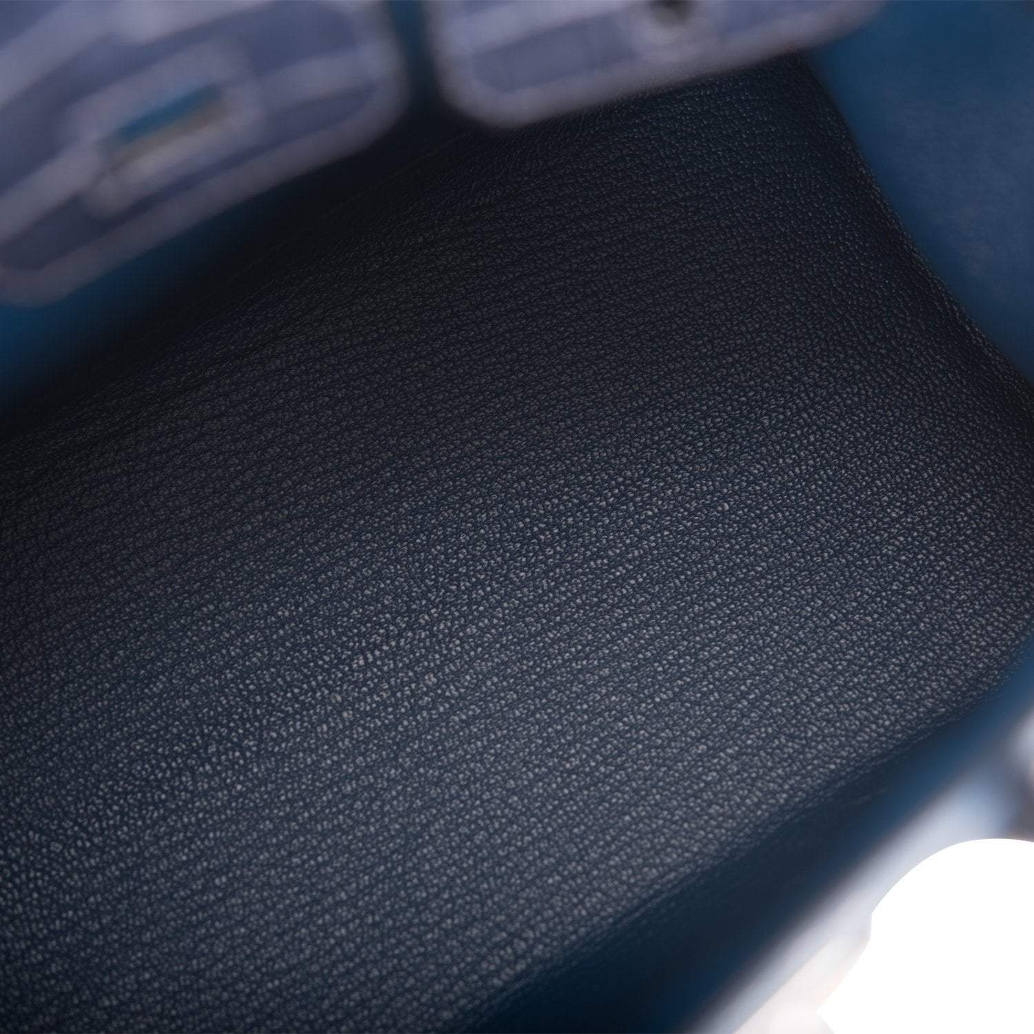 Hermes Bleu Sac Birkin Faubourg 20cm Palladium Hardware - Image 8