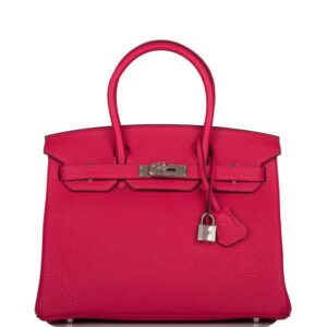 Hermes Birkin 30cm Framboise Togo Palladium Hardware