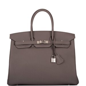 Hermes Birkin 35cm Etain Togo Palladium Hardware