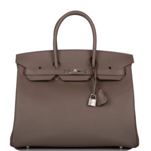 Hermes Birkin 35cm Etain Epsom Palladium Hardware