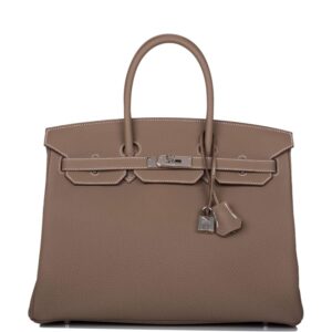 Hermes Birkin 35 Etoupe Togo Palladium Hardware