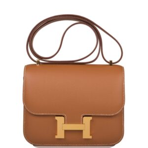 Hermes Mini Constance 18 Gold Epsom Gold Hardware