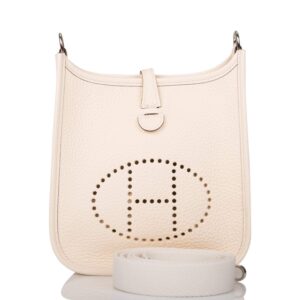 Hermes Nata Clemence Evelyne TPM Bag Palladium Hardware