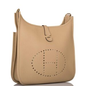 Hermes Evelyne III PM Trench Clemence Gold Hardware