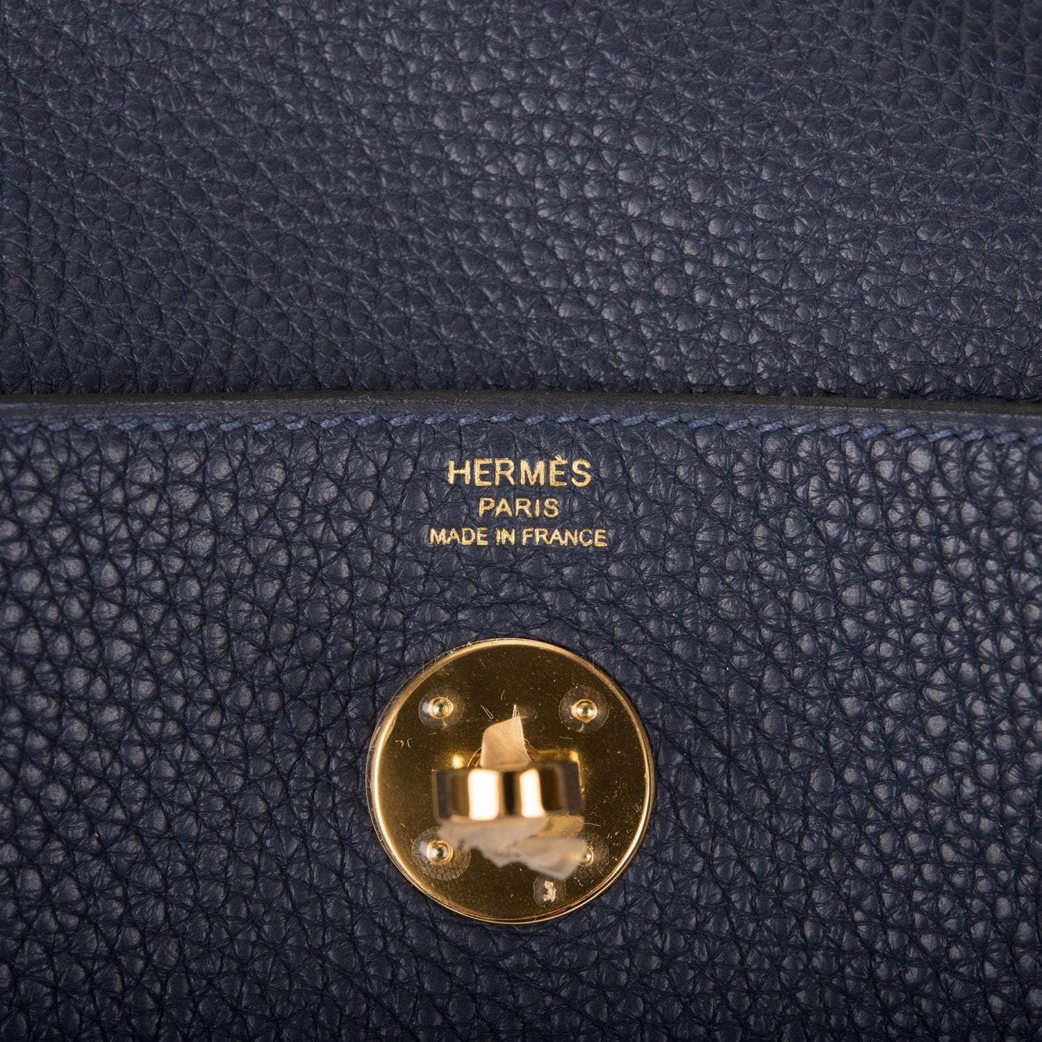 Hermes Bleu Nuit Clemence Lindy 26cm Gold Hardware - Image 7