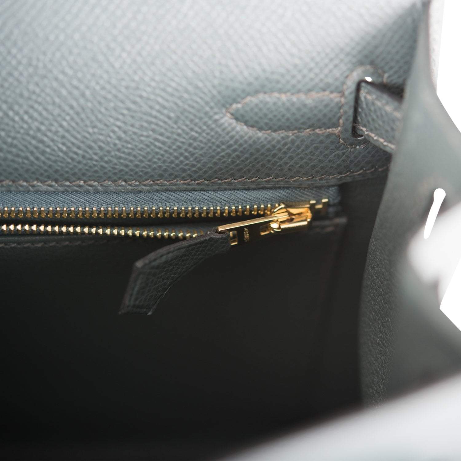 Hermes Bleu Orage Epsom Sellier Kelly 25cm Gold Hardware - Image 9