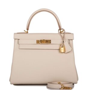 Hermes Craie Togo Retourne Kelly 28cm Gold Hardware