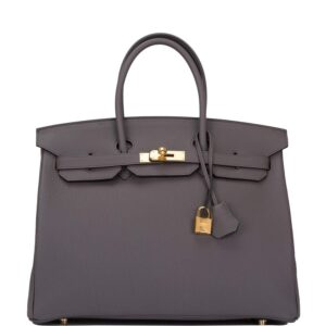 Hermes Etain Togo Birkin 35cm Gold Hardware