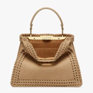 PEEKABOO ISEEU MEDIUM Beige Flannel Bag