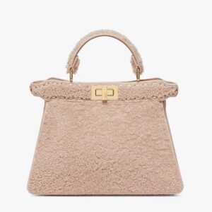 PEEKABOO ISEEU SMALL Pink Sheepskin Bag
