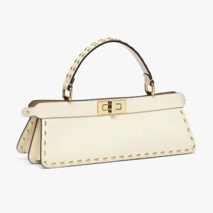 PEEKABOO ISEEU STRETCH White Leather Bag