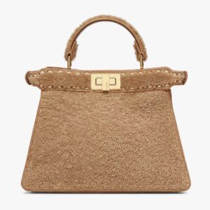 PEEKABOO ISEEU SMALL Beige Sheepskin Bag