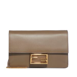 Fendi Baguette Flat Chained Clutch Bag