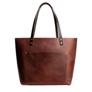 Mirevia Chestnut Heritage Leather Tote Bag