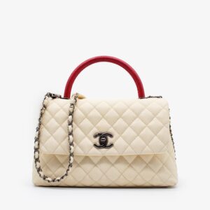 Chanel Small Ivory Coco Handle RJL1182 - Cap N Wrap